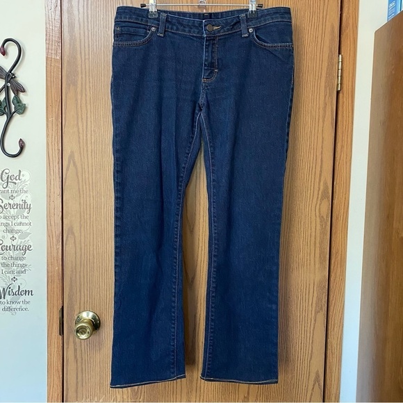 Patagonia Women’s Straight Fit Jeans Ankle Length Dark Wash Low Rise - Picture 8 of 14